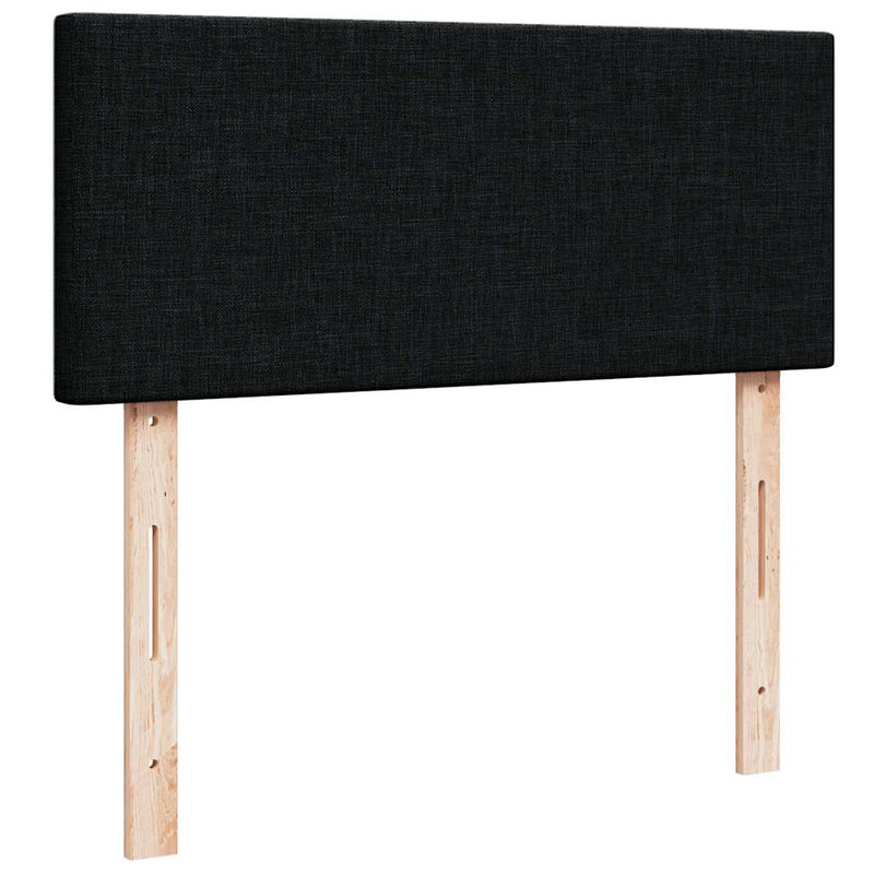 Ottoman Bed with Mattress Black King Single Fabric Payday Deals