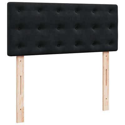 Ottoman Bed with Mattress Black King Single Velvet Payday Deals