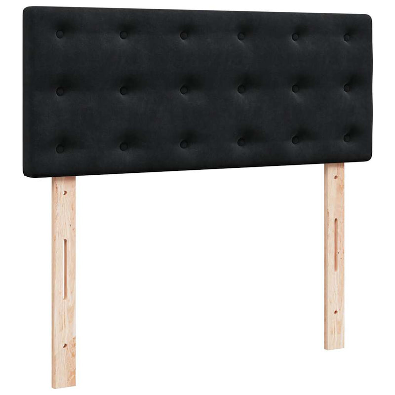 Ottoman Bed with Mattress Black King Single Velvet Payday Deals