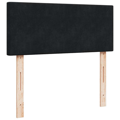 Ottoman Bed with Mattress Black King Single Velvet Payday Deals