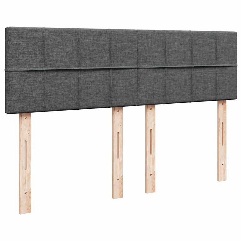 Ottoman Bed with Mattress Dark Grey Double Fabric Payday Deals