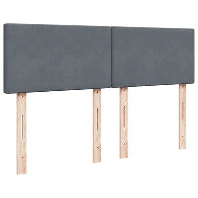 Ottoman Bed with Mattress Dark Grey Double Velvet Payday Deals