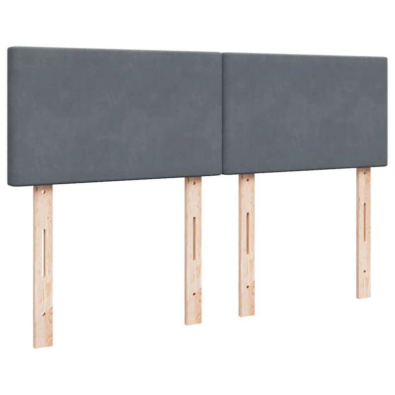Ottoman Bed with Mattress Dark Grey Double Velvet Payday Deals