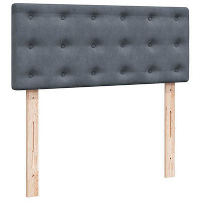 Ottoman Bed with Mattress Dark Grey King Single Velvet Payday Deals