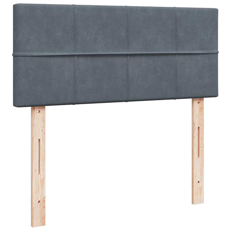 Ottoman Bed with Mattress Dark Grey King Single Velvet Payday Deals