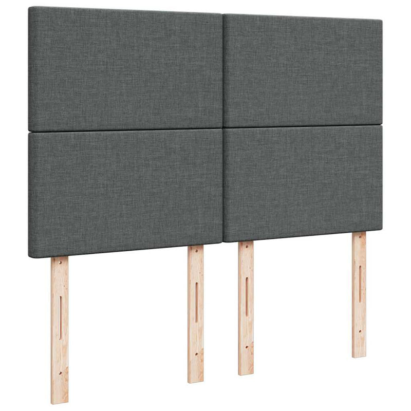 Ottoman Bed with Mattress Dark Grey Queen Fabric Payday Deals
