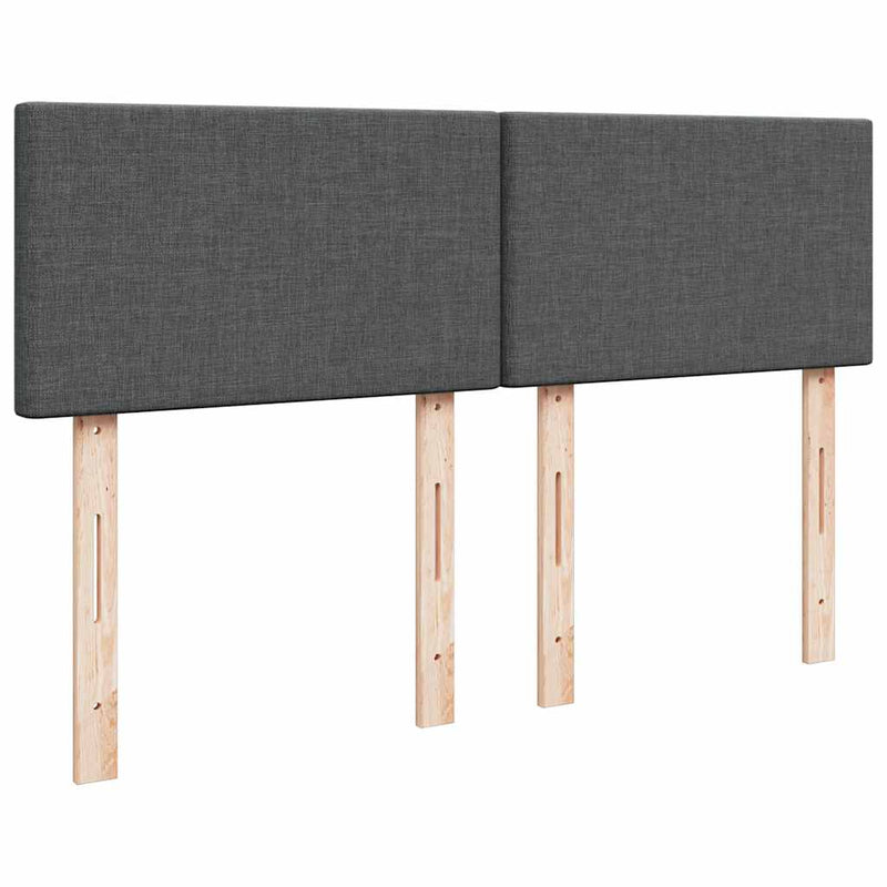 Ottoman Bed with Mattress Dark Grey Queen Fabric Payday Deals