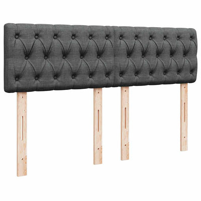Ottoman Bed with Mattress Dark Grey Queen Fabric Payday Deals