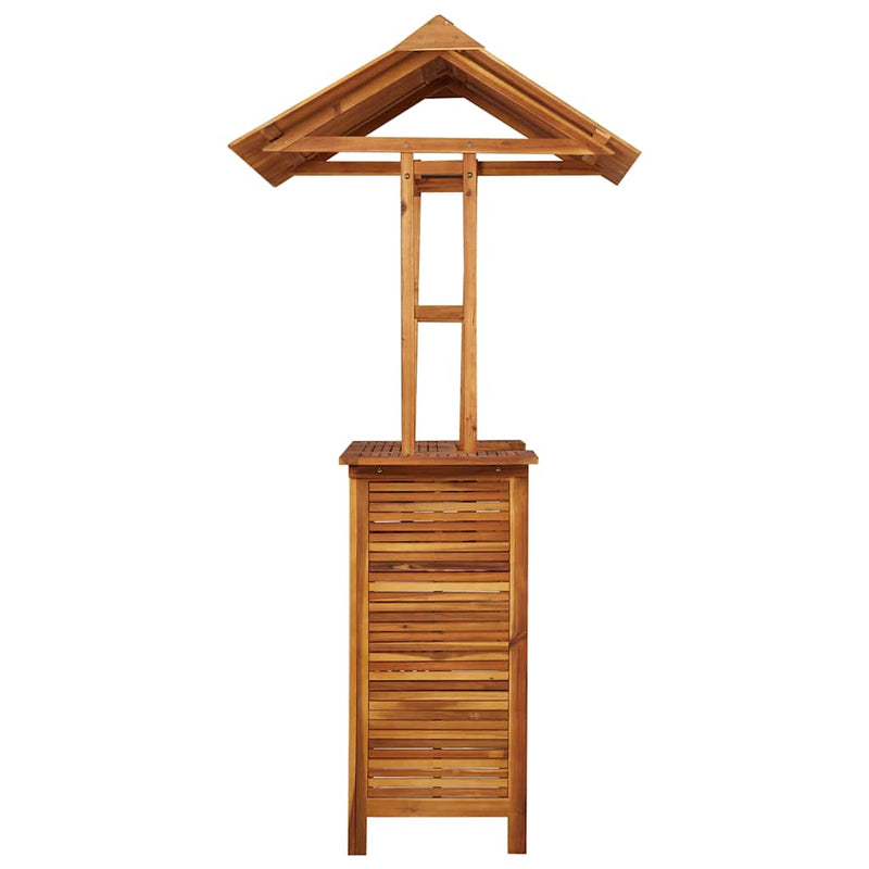 Outdoor Bar Table with Rooftop 113x106x217 cm Solid Acacia Wood Payday Deals