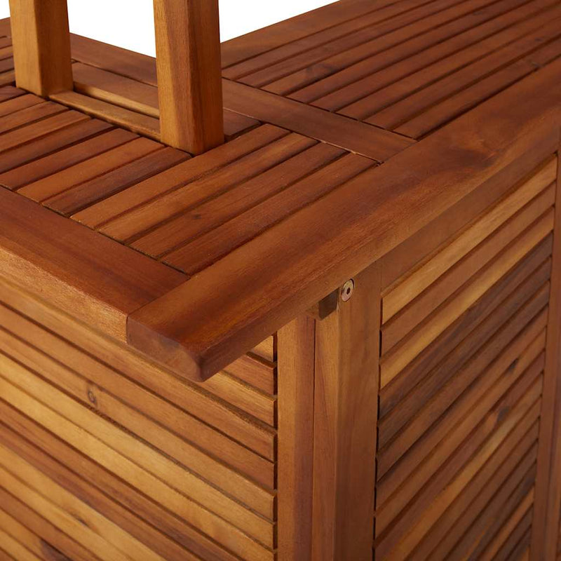 Outdoor Bar Table with Rooftop 113x106x217 cm Solid Acacia Wood Payday Deals