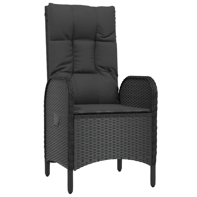 Outdoor Chairs 2 pcs Poly Rattan Black Payday Deals