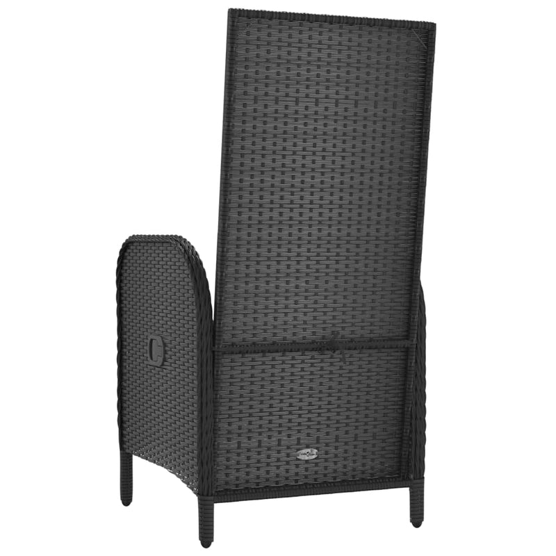 Outdoor Chairs 2 pcs Poly Rattan Black Payday Deals