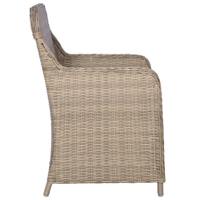 Outdoor Chairs with Cushions 2 pcs Poly Rattan Brown Payday Deals