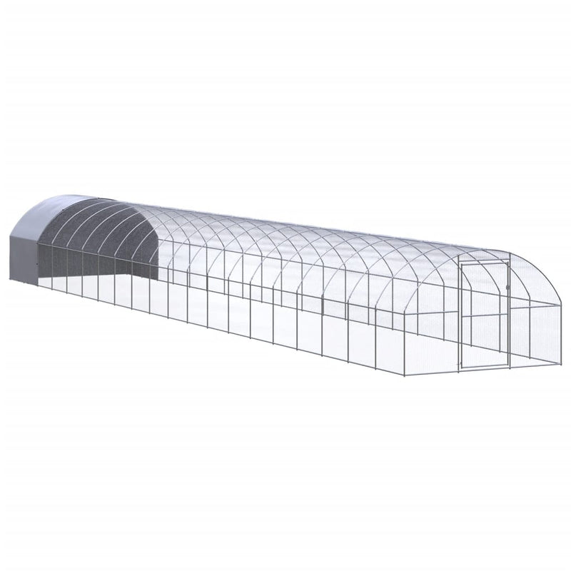 Outdoor Chicken Coop 3x20x2 m Galvanised Steel Payday Deals