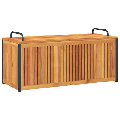 Outdoor Cushion Box 110x45x42/53 cm Solid Wood Acacia and Steel Payday Deals