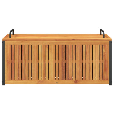 Outdoor Cushion Box 110x45x42/53 cm Solid Wood Acacia and Steel Payday Deals