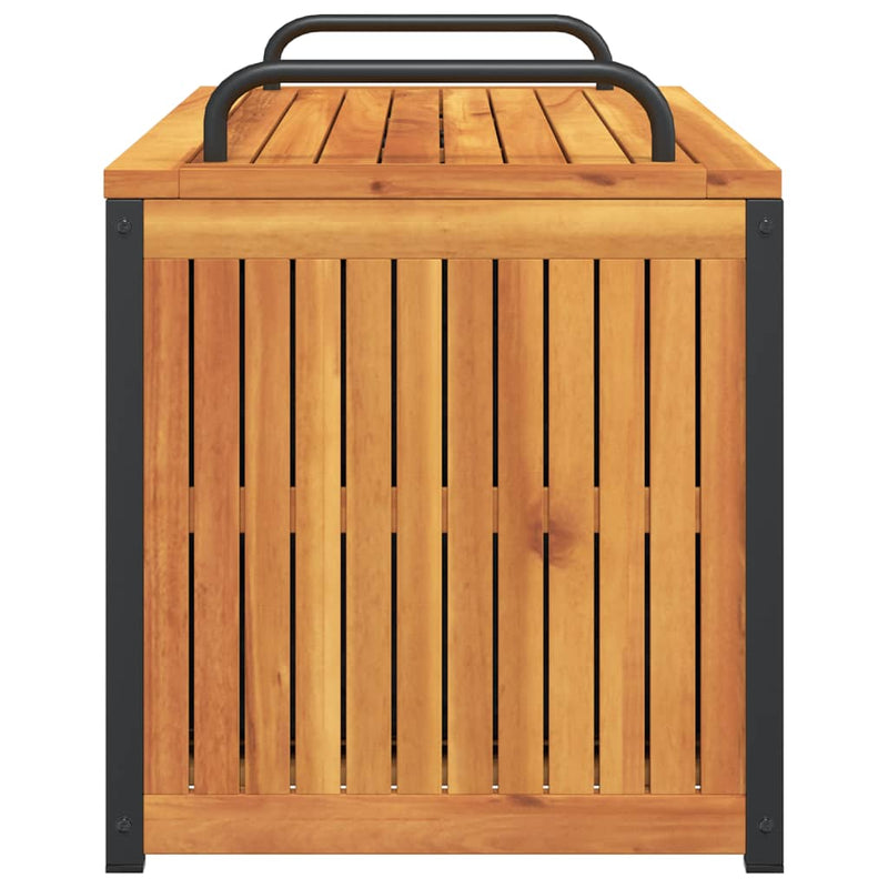 Outdoor Cushion Box 110x45x42/53 cm Solid Wood Acacia and Steel Payday Deals