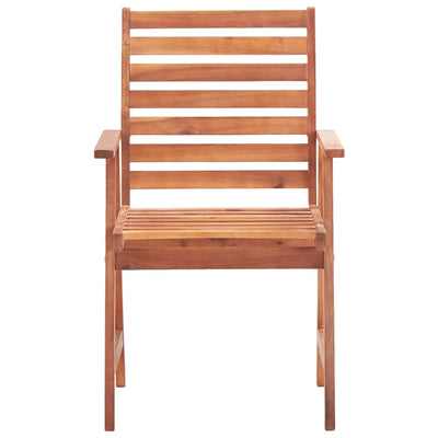 Outdoor Dining Chairs 3 pcs with Cushions Solid Acacia Wood Payday Deals