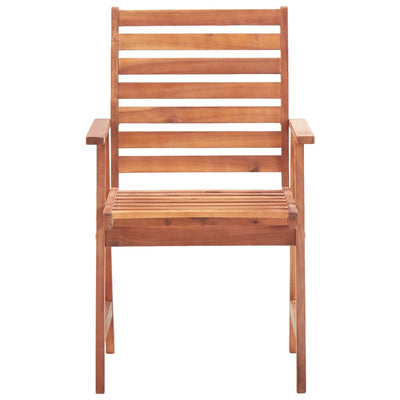 Outdoor Dining Chairs 3 pcs with Cushions Solid Acacia Wood Payday Deals
