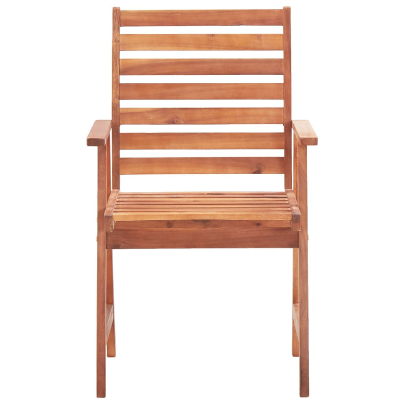 Outdoor Dining Chairs 3 pcs with Cushions Solid Acacia Wood Payday Deals