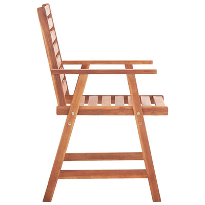 Outdoor Dining Chairs 3 pcs with Cushions Solid Acacia Wood Payday Deals
