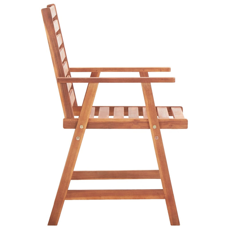 Outdoor Dining Chairs 3 pcs with Cushions Solid Acacia Wood Payday Deals
