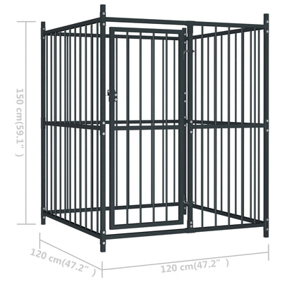 Outdoor Dog Kennel 120x120x150 cm Payday Deals