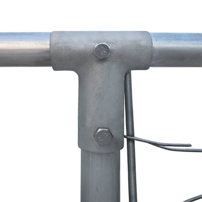 Outdoor Dog Kennel Galvanised Steel 4x4x1 m Payday Deals