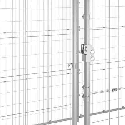 Outdoor Dog Kennel Galvanised Steel 7.26 m² Payday Deals