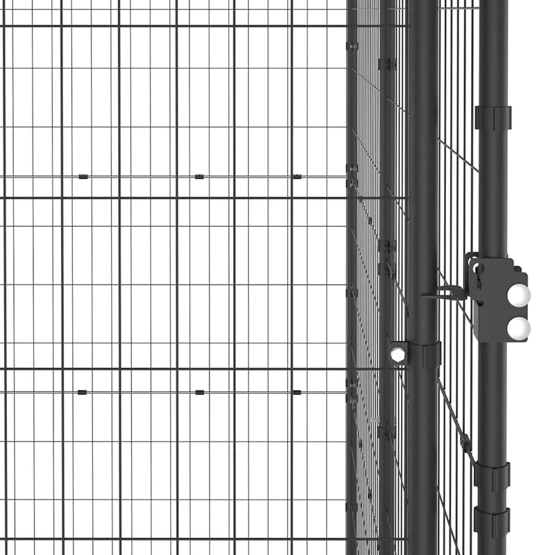 Outdoor Dog Kennel Steel 110x220x180 cm Payday Deals