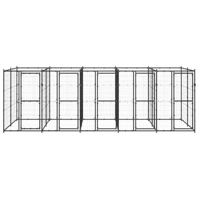 Outdoor Dog Kennel Steel 12.1 m² Payday Deals