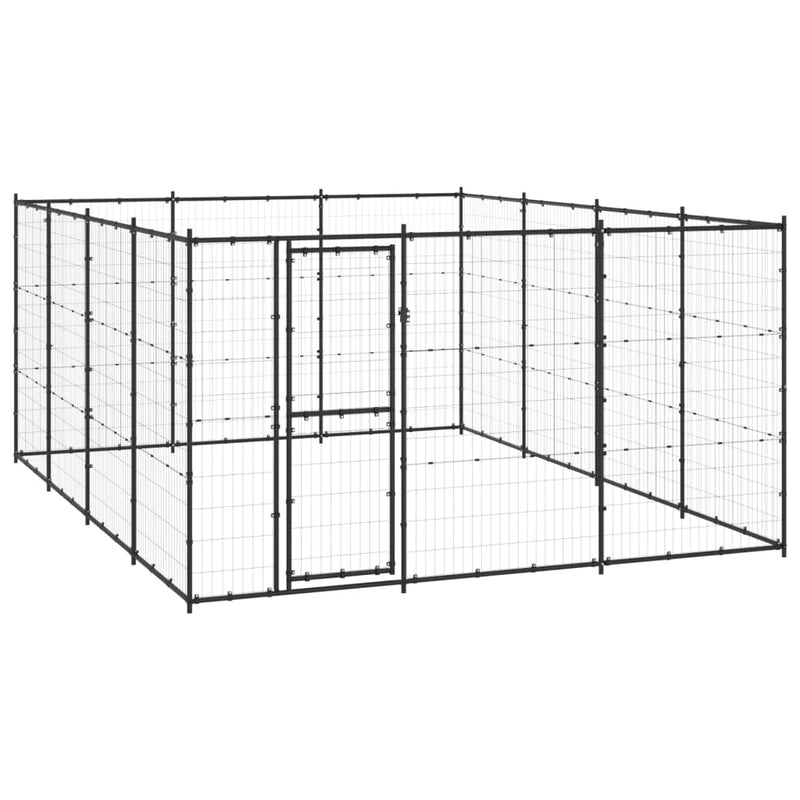 Outdoor Dog Kennel Steel 14.52 m² Payday Deals