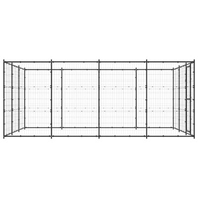 Outdoor Dog Kennel Steel 14.52 m² Payday Deals