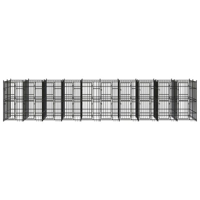 Outdoor Dog Kennel Steel 18.43 m² Payday Deals