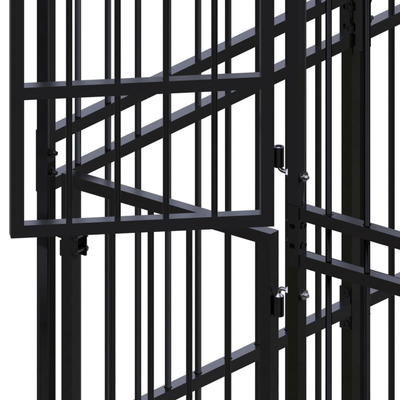 Outdoor Dog Kennel Steel 18.43 m² Payday Deals