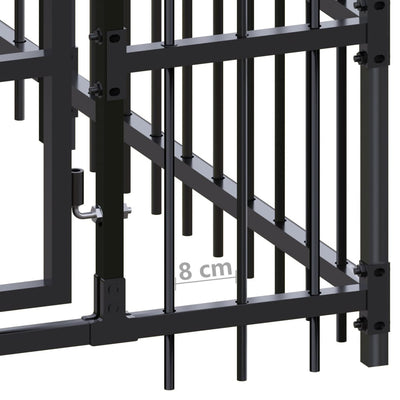 Outdoor Dog Kennel Steel 18.43 m² Payday Deals