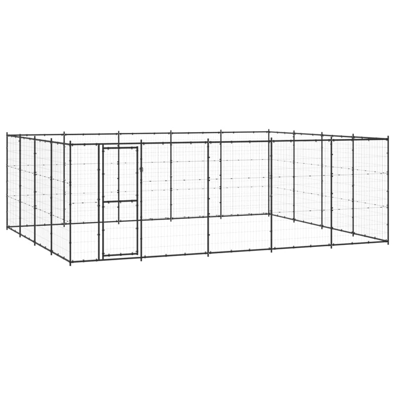 Outdoor Dog Kennel Steel 24.2 m² Payday Deals