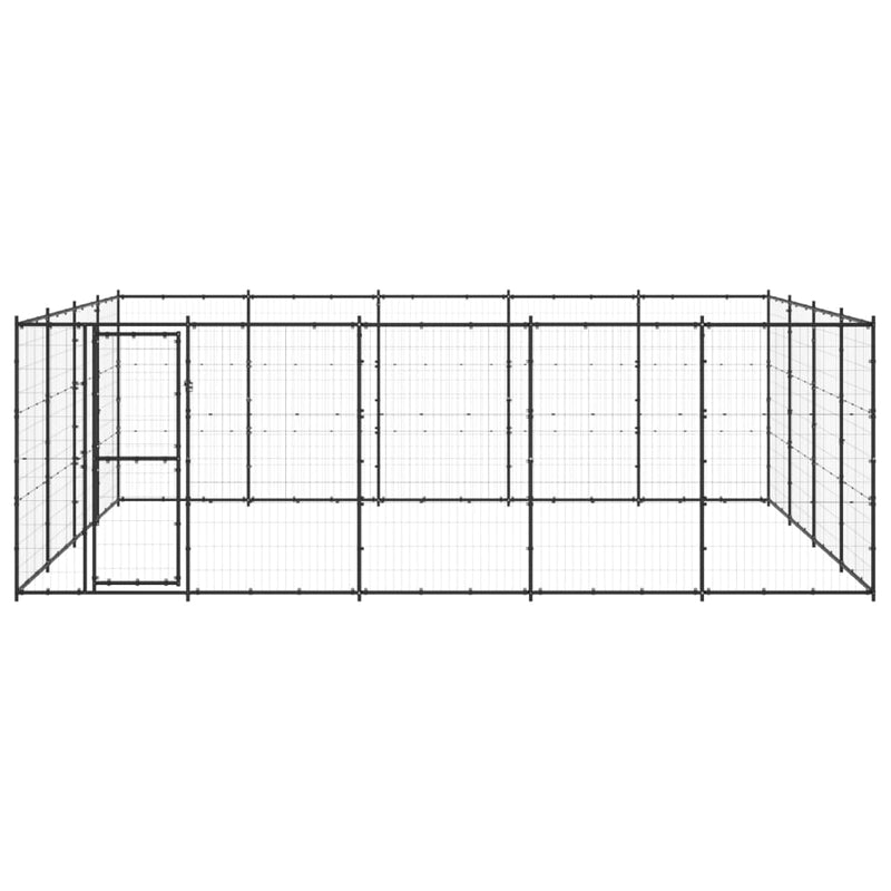 Outdoor Dog Kennel Steel 24.2 m² Payday Deals