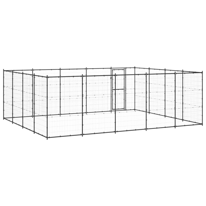 Outdoor Dog Kennel Steel 24.2 m² Payday Deals