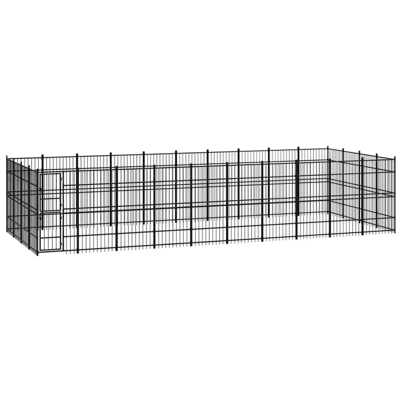 Outdoor Dog Kennel Steel 36.86 m² Payday Deals