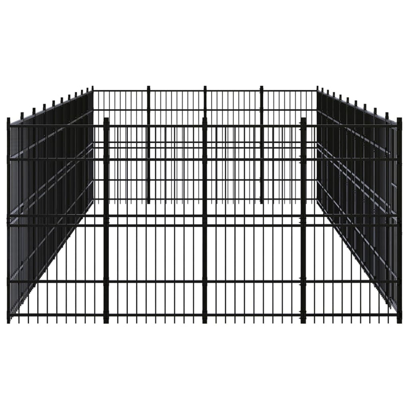 Outdoor Dog Kennel Steel 36.86 m² Payday Deals