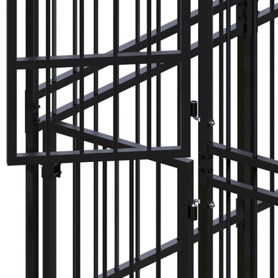 Outdoor Dog Kennel Steel 36.86 m² Payday Deals