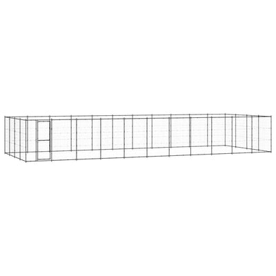 Outdoor Dog Kennel Steel 53.24 m² Payday Deals