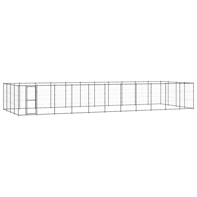 Outdoor Dog Kennel Steel 53.24 m² Payday Deals