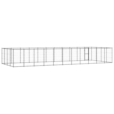 Outdoor Dog Kennel Steel 53.24 m² Payday Deals