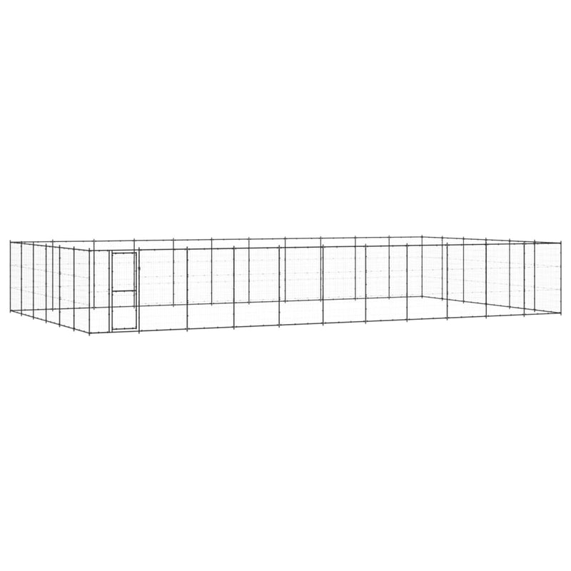 Outdoor Dog Kennel Steel 79.86 m² Payday Deals
