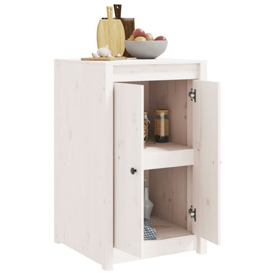 Outdoor Kitchen Cabinet White Solid Wood Pine Payday Deals