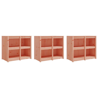 Outdoor Kitchen Cabinets 3 pcs Solid Wood Douglas Payday Deals