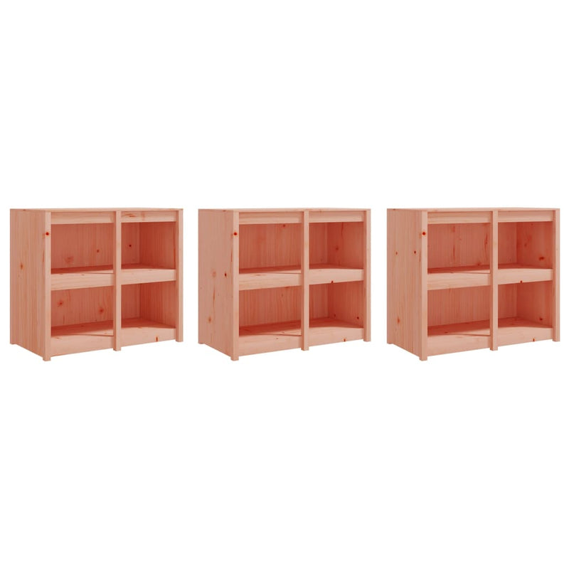 Outdoor Kitchen Cabinets 3 pcs Solid Wood Douglas Payday Deals