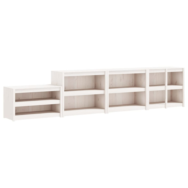 Outdoor Kitchen Cabinets 4 pcs White Solid Wood Pine Payday Deals